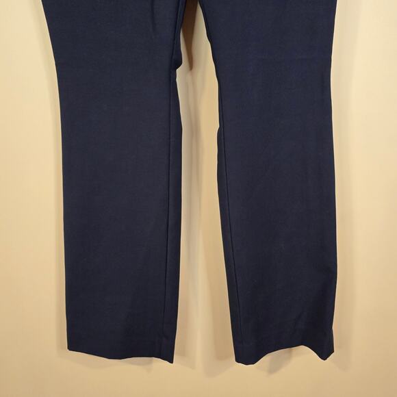 Women's WHBM Navy Blue "Ines Curvy Boot Leg" Dress Pants Trousers | Size 6 - Picture 4 of 12